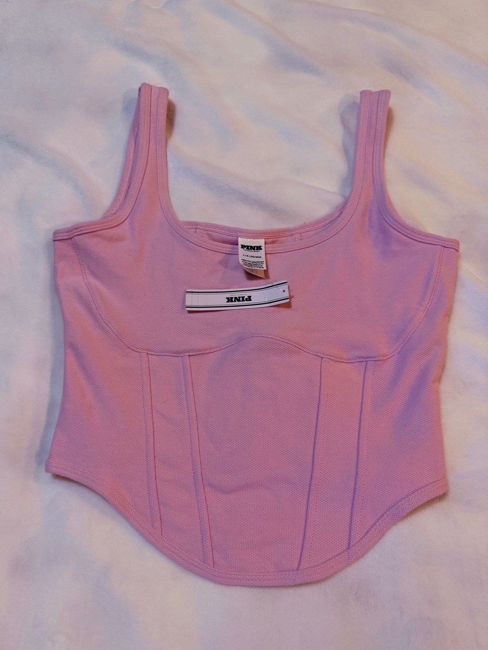 Women's Victoria secret pink corset Tank Top